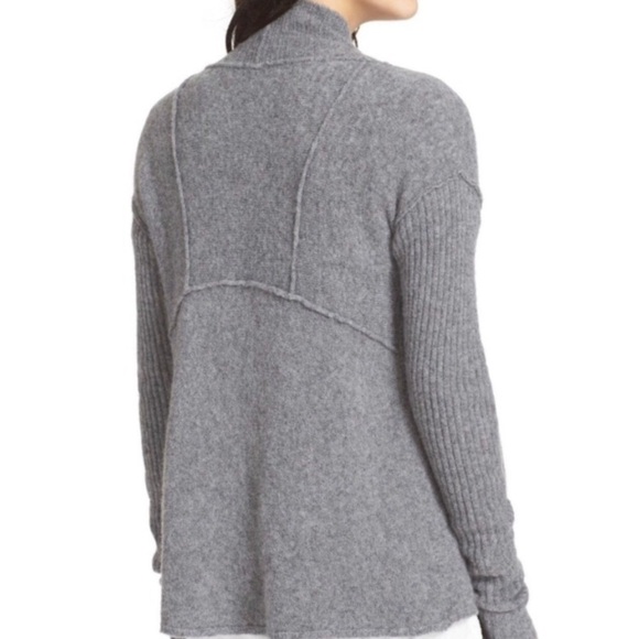 Free People Cascade Sweater Gray Sz Medium - Picture 12 of 12